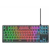 Trust GXT 833 Thado TKL näppäimistö pelaaminen USB AZERTY belgialainen musta