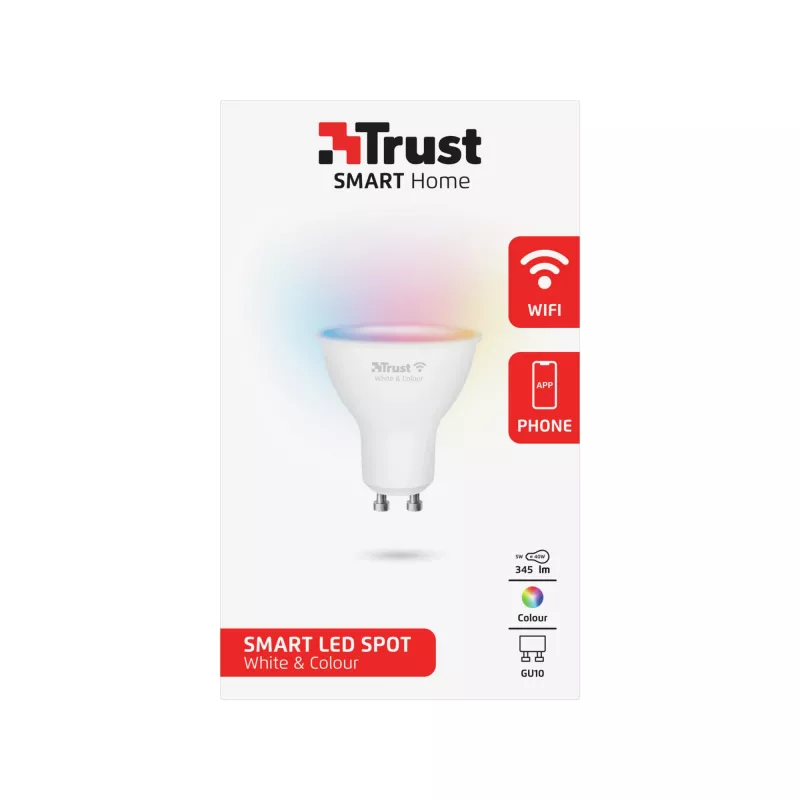 Älylamppu Trust 71279 Wi-Fi valkoinen 50x50x54 mm