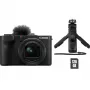 Kompaktikamera Canon PowerShot V1 Premium Vlogger -pakkaus — 22,3 MP, 1/4 tuuman CMOS, 4K UHD, 3,1-kertainen optinen zoom, 3 tuuman kosketusnäyttö, musta