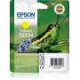 Epson Grasshopper yksittäispakkaus keltainen T0334, keltainen, pigmenttimuste, 17 ml, 1 kpl