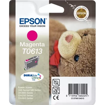 Epson Teddybear yksittäispakkaus magenta T0613 DURABrite Ultra muste
