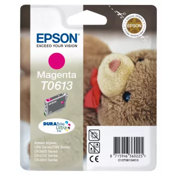 Epson Teddybear yksittäispakkaus magenta T0613 DURABrite Ultra muste