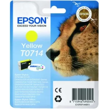 Epson Cheetah yksittäispakkaus keltainen T0714 DURABrite Ultra muste