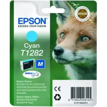 Epson Fox yksittäispakkaus syaani T1282 DURABrite Ultra -muste