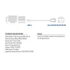 ACT 0,6 m USB-sarja-adapteri, musta, 0,6 m, USB Type-A, DB-9, uros, uros