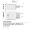 ACT USB-C-laturi 65W 2-porttinen Power Delivery PPS ja GaNFast
