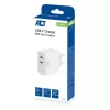 ACT USB-C-laturi 65W 2-porttinen Power Delivery PPS ja GaNFast