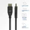 ACT AK4083 DisplayPort-kaapeli 3 m musta