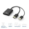 ACT AC7536 videokaapeliadapteri 0,24 m HDMI + USB DisplayPort musta