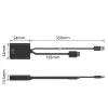 ACT AC7536 videokaapeliadapteri 0,24 m HDMI + USB DisplayPort musta
