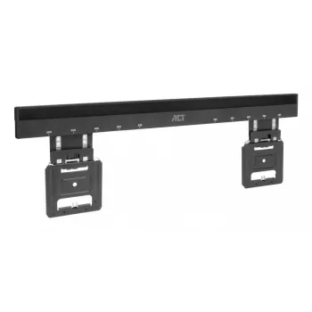 ACT AC8356 kiinteä TV-seinäteline 37 inch - 80 inch televisioille, ultralitteä, VESA 200x200–600x400, 75 kg kantavuus, 9,5 mm seinäetäisyys, musta