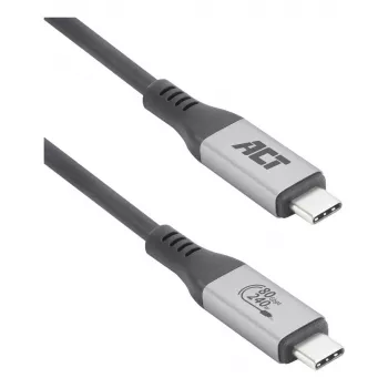 ACT USB4 80Gbps Thunderbolt 5 -kaapeli 240W USB Type-C, USB-IF-sertifioitu, 1,5 metriä