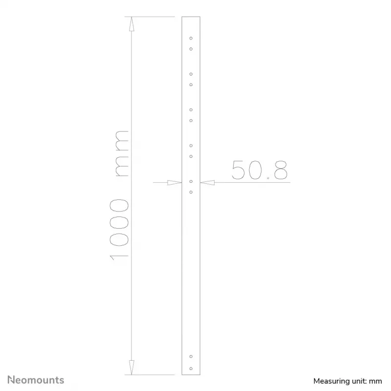 Neomounts FPMA-CP100 jatkovarsi TV-kattokiinnike - k 100 cm