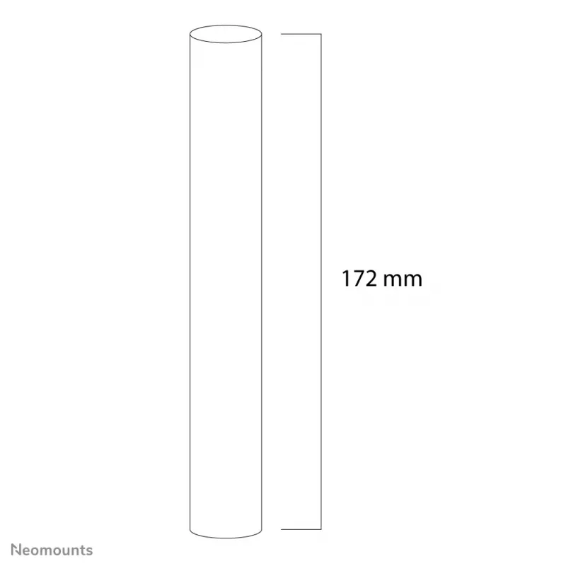 Neomounts FPMA-CPCONNECTSILVER jatkomastoliitin, hopea, teräs, 50 kg, katto, 0 - 172 mm, 0 - 60 mm