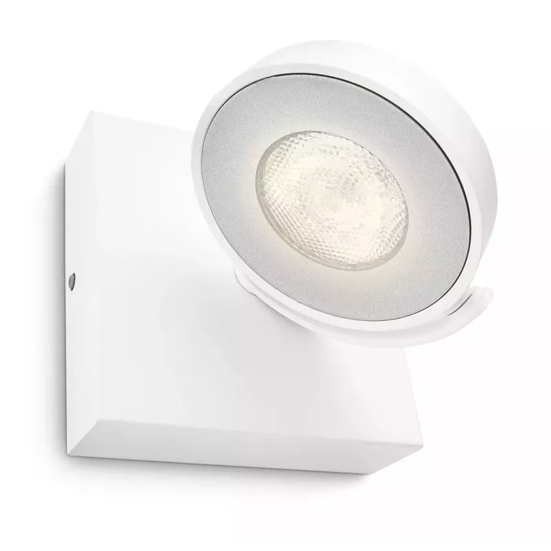 Pinta-asennettava LED-kohdevalo Signify Philips Dimmable Clockwork 6,5W, 500 lm, 2700 K, IP20, valkoinen