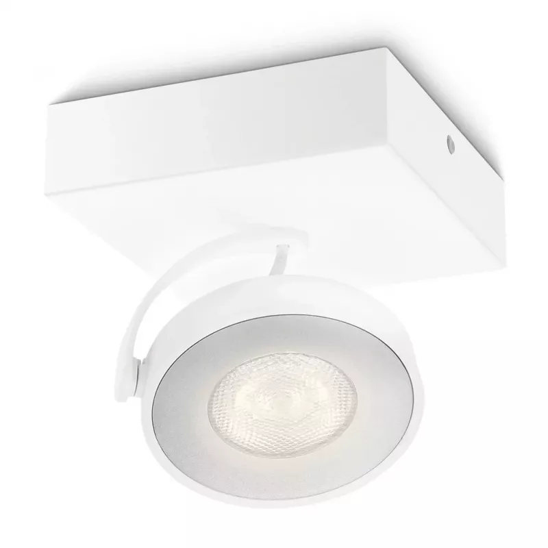 Pinta-asennettava LED-kohdevalo Signify Philips Dimmable Clockwork 6,5W, 500 lm, 2700 K, IP20, valkoinen