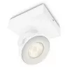 Pinta-asennettava LED-kohdevalo Signify Philips Dimmable Clockwork 6,5W, 500 lm, 2700 K, IP20, valkoinen