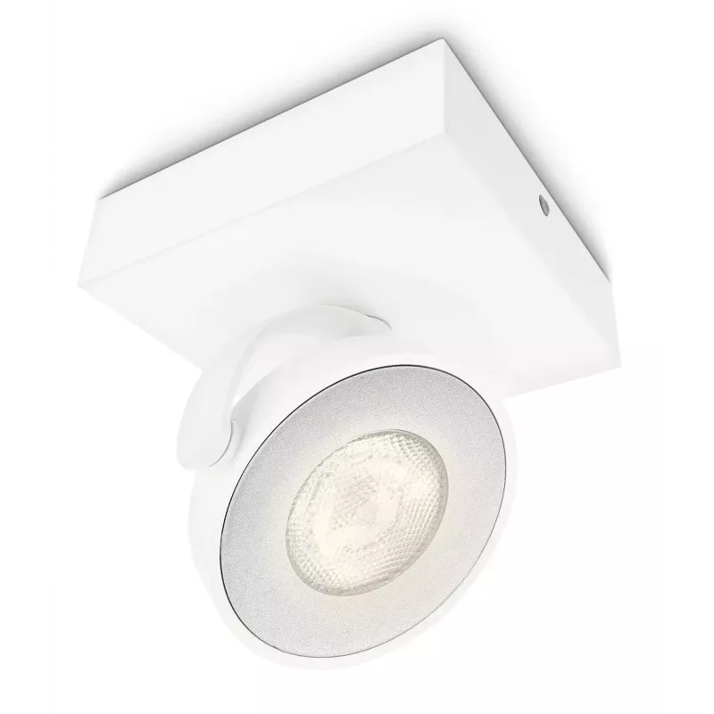 Pinta-asennettava LED-kohdevalo Signify Philips Dimmable Clockwork 6,5W, 500 lm, 2700 K, IP20, valkoinen