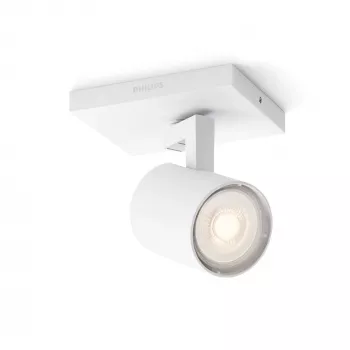 Pintavalaisin Signify Philips myLiving 5309031P0, GU10 LED 3.5W, 2700K, 255 lm, valkoinen, himmennettävä