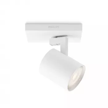Pintavalaisin Signify Philips myLiving 5309031P0, GU10 LED 3.5W, 2700K, 255 lm, valkoinen, himmennettävä