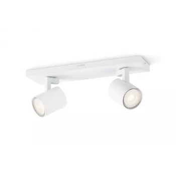 Pintavalaisin Philips myLiving 5309231P0, GU10 LED 7 W, 2700 K, 255 lm, 2-lampainen, himmennettävä, valkoinen