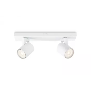 Pintavalaisin Philips myLiving 5309231P0, GU10 LED 7 W, 2700 K, 255 lm, 2-lampainen, himmennettävä, valkoinen