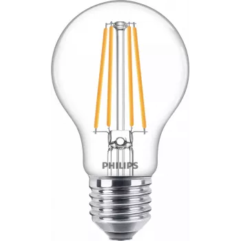 Philips Filament lamppu kirkas 75W A60 E27 8,5W lämmin valkoinen 1055lm