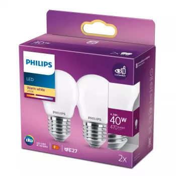 Philips LED-lamppu lämmin valkoinen 2700 K 4,3 W E27 F