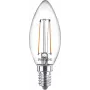 Philips Filament-kynttilä kirkas 25W Filament B35 E14 x2, 2 W, 25 W, E14, 250 lm, 15 000 h, lämminvalkoinen