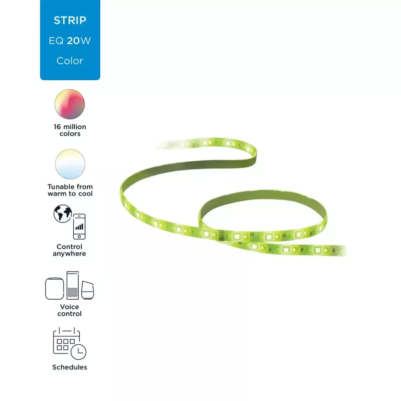 Älykäs valonauha WiZ 929002524801 Wi‑Fi/Bluetooth 20 W valkoinen