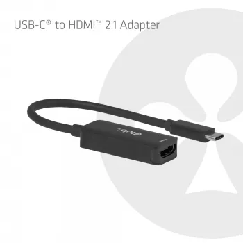 USB-C - HDMI 2.1 -adapteri Club 3D CAC-2505 — 8K@60Hz, USB Type-C - HDMI + USB, 0,12 m