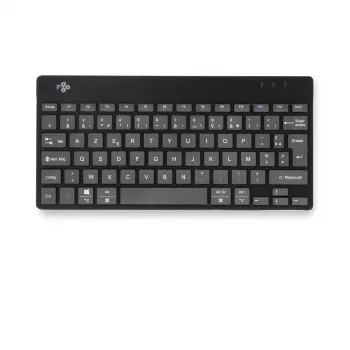Ergonominen näppäimistö R-Go Tools R-Go Compact Break, kompakti näppäimistö tauko-ohjelmistolla, AZERTY (FR), Bluetooth, musta