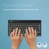 Ergonominen näppäimistö R-Go Tools R-Go Compact Break, kompakti näppäimistö tauko-ohjelmistolla, AZERTY (FR), Bluetooth, musta