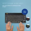 Ergonominen näppäimistö R-Go Tools R-Go Compact Break, kompakti näppäimistö tauko-ohjelmistolla, AZERTY (FR), Bluetooth, musta