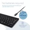 Ergonominen näppäimistö R-Go Tools R-Go Compact Break, kompakti näppäimistö tauko-ohjelmistolla, AZERTY (FR), Bluetooth, musta