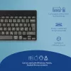 R-Go Tools ergonominen näppäimistö R-Go Compact Break, kompakti näppäimistö tauko-ohjelmistolla, QWERTY (NORDIC), Bluetooth, musta