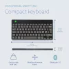 R-Go Tools ergonominen näppäimistö R-Go Compact Break, kompakti näppäimistö tauko-ohjelmistolla, QWERTY (NORDIC), Bluetooth, musta