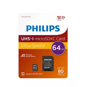 Philips FM64MP45B/00 muistikortti 64 GB MicroSDXC UHS-I Class 10