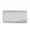 BakkerElkhuizen UltraBoard 950 Wireless US Qwerty, Mini, langaton, Bluetooth, saksimekanismi, QWERTY, vaaleanharmaa, valkoinen