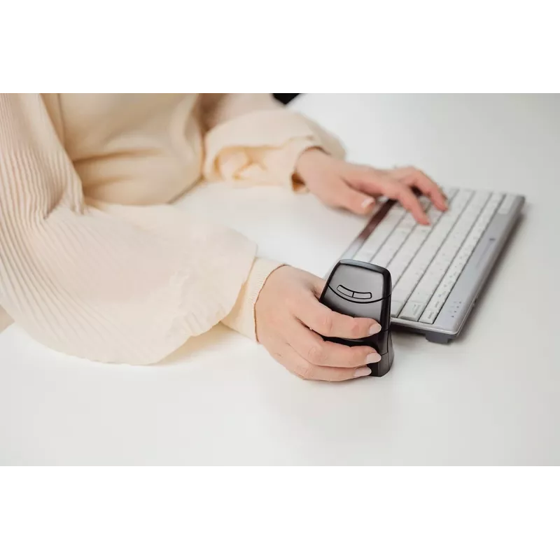 BakkerElkhuizen DXT 3 hiiri, molempikätinen, optinen, USB Type-C, 2400 DPI, musta