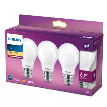 Philips LED-lamppu lämminvalkoinen 2700 K 7 W E27 E