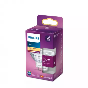 LED-lamppu Philips Spot MR16 GU5.3 4,4W (345 lm) 2700K lämmin valkoinen, CRI 80, 36° keilakulma