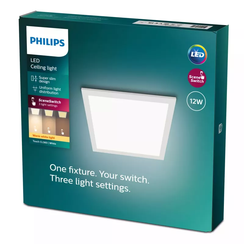 Kattovalaisin Philips Functional Panel 12 W LED neliö 300×300×42 mm, valkoinen