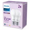 Philips lamppu 100W A67 E27 x2, 13 W, 100 W, E27, 1521 lm, 15000 h, kylmä valkoinen