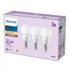 Philips kynttilälamppu 40W P45 E14 x3, 4,9 W, 40 W, E14, 470 lm, 15000 h, lämmin valkoinen