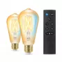 WiZ Filament-lamppu keltainen 50 W ST64 E27 x2, älyvalaistus, Wi-Fi/Bluetooth, kulta, Wi-Fi 4 (802.11n), 802.11b, 802.11g, LED, E27