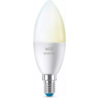 WiZ kynttilälamppu 40 W C37 E14 2 kpl, älylamppu, Wi-Fi/Bluetooth, valkoinen, Wi-Fi 4 (802.11n), 802.11b, 802.11g, LED, E14