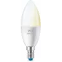 WiZ kynttilälamppu 40 W C37 E14 2 kpl, älylamppu, Wi-Fi/Bluetooth, valkoinen, Wi-Fi 4 (802.11n), 802.11b, 802.11g, LED, E14