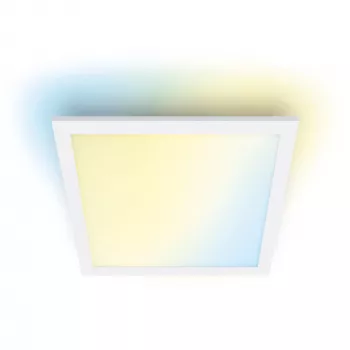 Älykäs kattovalaisin Signify WiZ Panel Ceiling 12 W neliö, 12 W, Wi‑Fi, 300×300×42 mm, valkoinen
