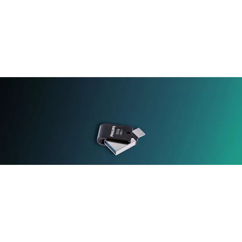 Philips FM32DC152B/00 USB-muistitikku 32 GB USB Type-C 3.2 Gen 1 (3.1 Gen 1) musta